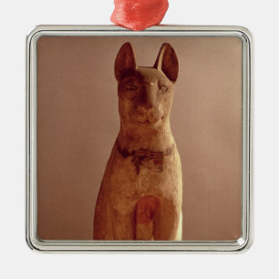 Coffin of a cat protected by the goddess Bastet (p Metal Tree Decoration