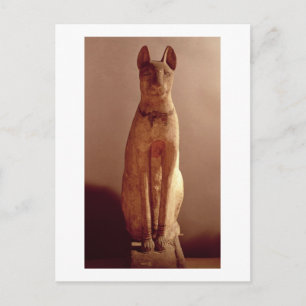 Coffin of a cat protected by the goddess Bastet (p Postcard