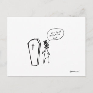 coffin postcard