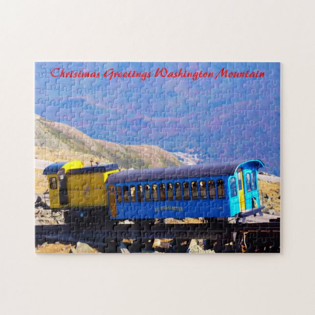 Cog Train Washington Mountain New Hampshire Jigsaw Puzzle (Horizontal)