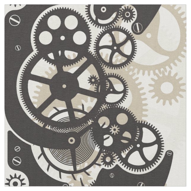 Cog wheels work fabric (Close Up)
