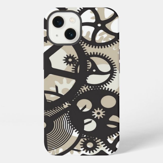 Cog wheels work iPhone case (Back)