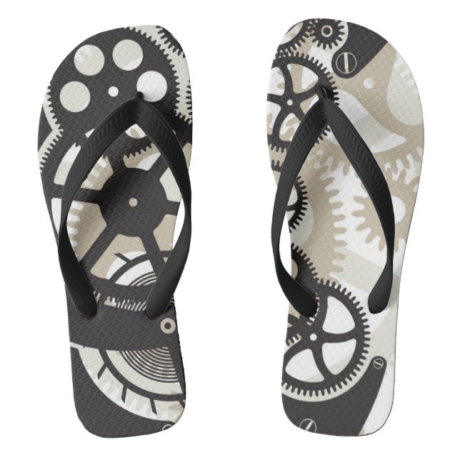 Cog wheels work jandals (Footbed)
