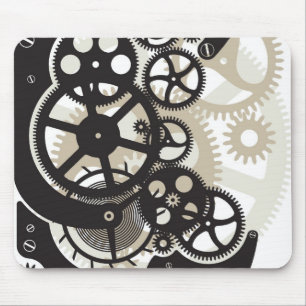 Cog wheels work mouse pad