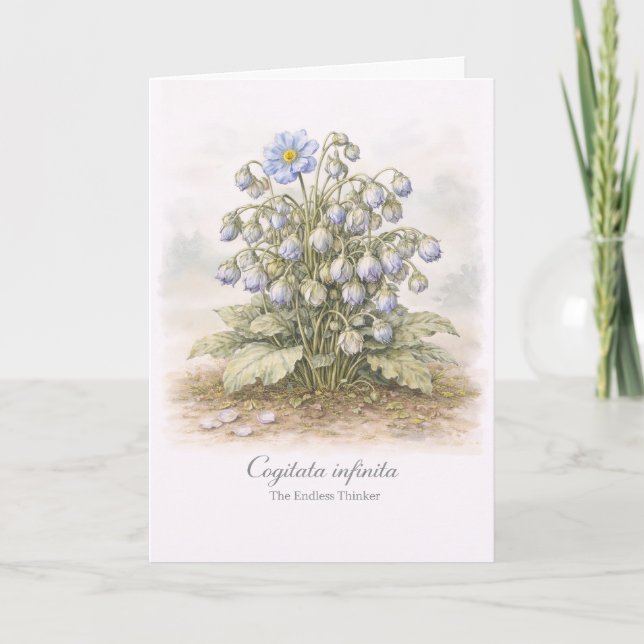 Cogitata infinita - The Endless Thinker Botanical Card (Front)