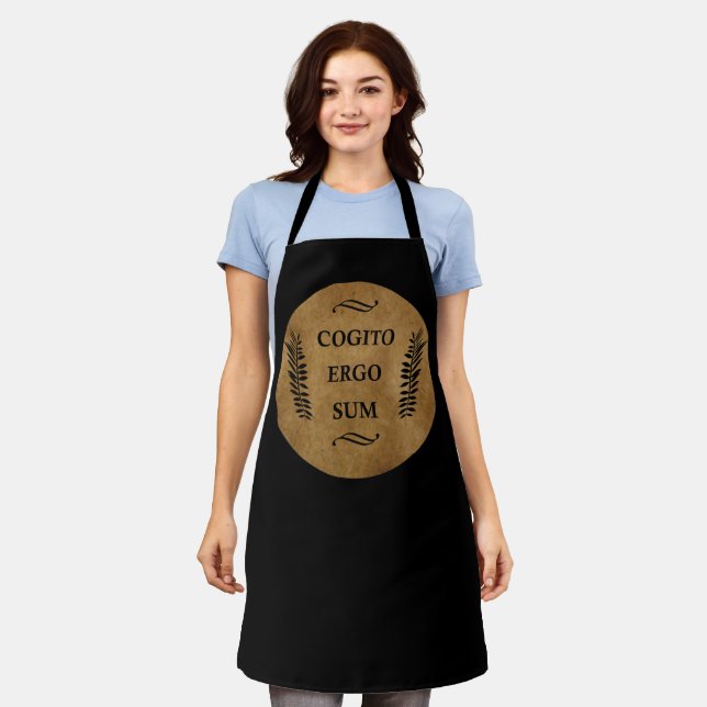 Cogito ergo sum apron (Worn)