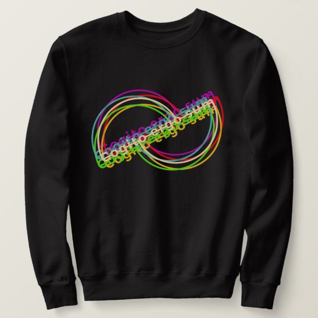 Cogito Ergo Sum - Colourful T-Shirt Sweatshirt (Design Front)