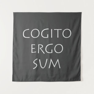 Cogito ergo sum tapestry