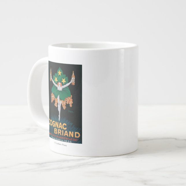 Cognac Briand Promotional Poster Large Coffee Mug (Front Left)