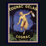 Cognac Gelas- France- Art Deco Poster 16 x 20<br><div class="desc">Nice Art Deco Poster for Cognac Gelas</div>
