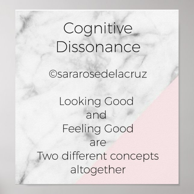 Cognitive Dissonance / Original Poem / ©SRD Poster (Front)