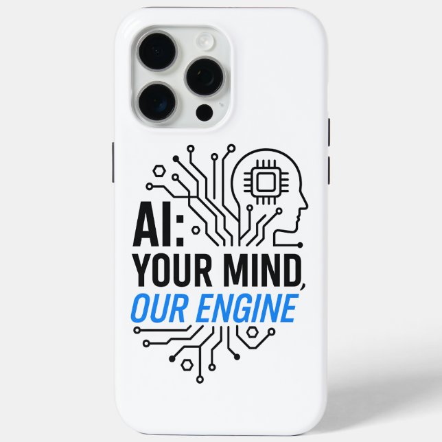 Cognitive Synergy Engine: Abstract Human-AI Fusion Case-Mate iPhone Case (Back)