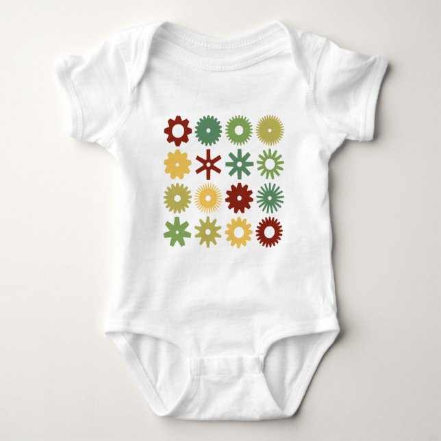 Cogs - Colours 03 Baby Bodysuit (Front)
