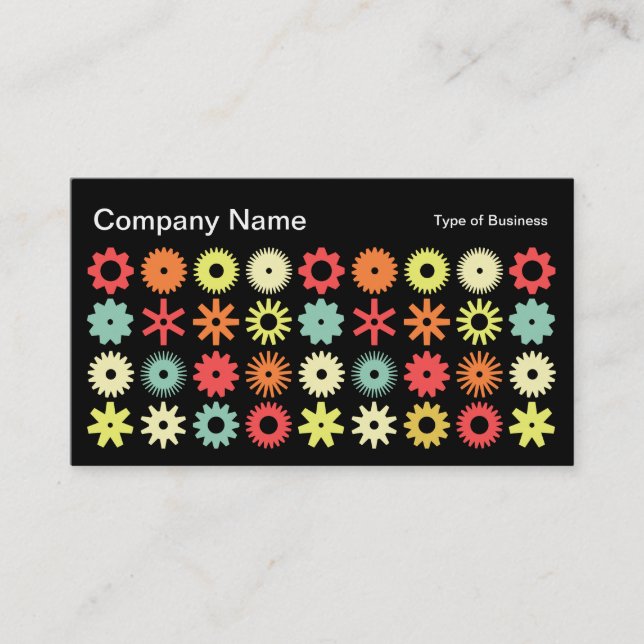 Cogs - Colours 04 Business Card (Front)