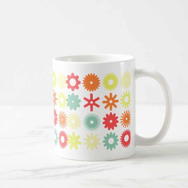 Cogs - Colours 04 Coffee Mug (Right)