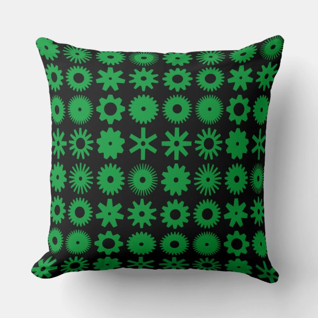 Cogs - Green Grass on Black Cushion (Front)