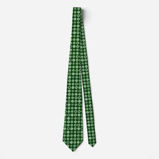 Cogs - Shades of Green Tie (Front)