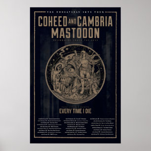 Coheed And Cambria The Unheavenly Skye Tour Poster
