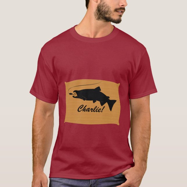 Coho Salmon Name Customisable T-Shirt (Front)