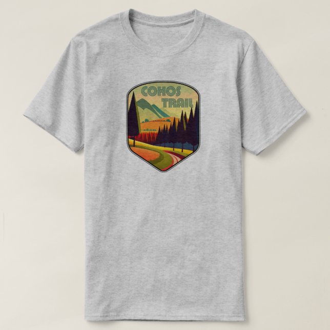 Cohos Trail New Hampshire Colours T-Shirt (Design Front)