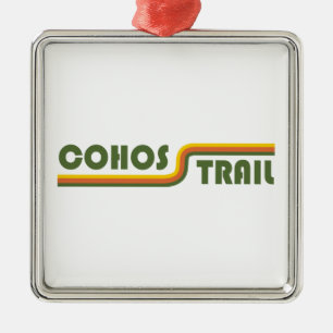 Cohos Trail New Hampshire Metal Tree Decoration