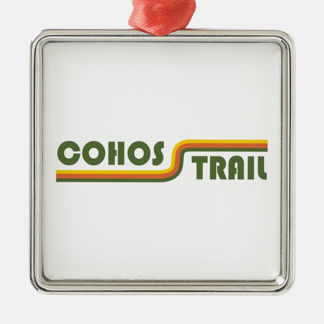 Cohos Trail New Hampshire Metal Tree Decoration (Front)