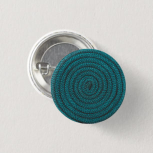 Coiled Blue Rope 3 Cm Round Badge