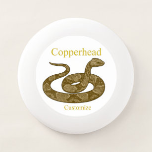 Coiled Copperhead Snake Thunder_Cove Wham-O Frisbee