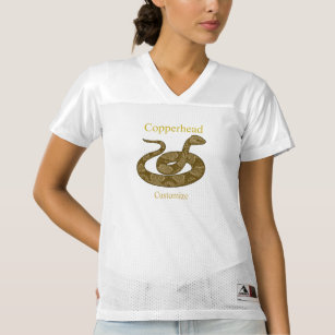 Coiled Copperhead Snake Thunder_Cove  Women's Football Jersey