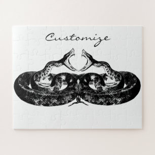 Coiled Rattlesnake Thunder_Cove Jigsaw Puzzle