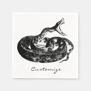 Coiled Rattlesnake Thunder_Cove Napkin