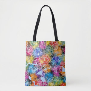 Coimbatore Tamil Nadu City Map Tote Bag