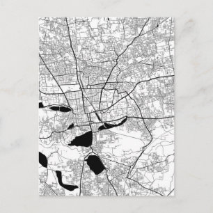 Coimbatore Tamil Nadu Map Postcard