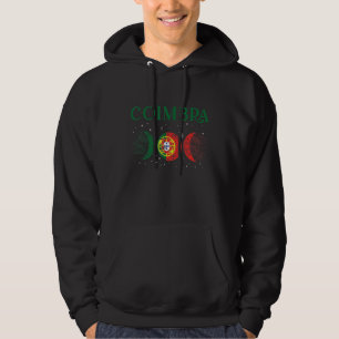 Coimbra Portuguese City Retro Portugal Flag Hoodie