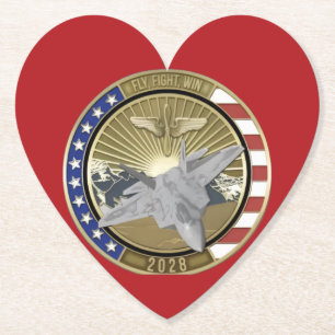 Coin 1 Heart Shaped Coasters