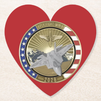 Coin 1 Heart Shaped Coasters