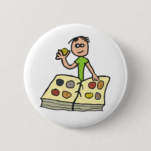 Coin Collecting 6 Cm Round Badge