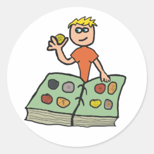 Coin Collecting Classic Round Sticker