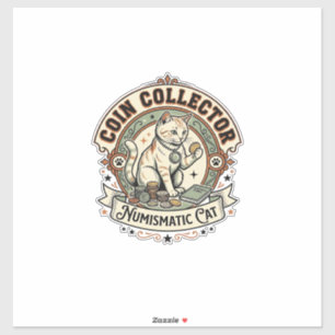 Coin Collector Numismatic Cat Coin Collector Numis