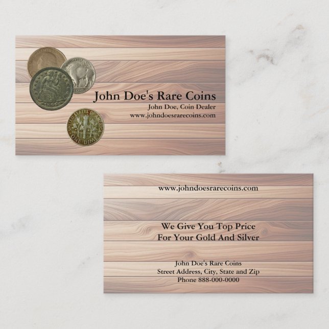 Coin Dealer Business Card (Front/Back)