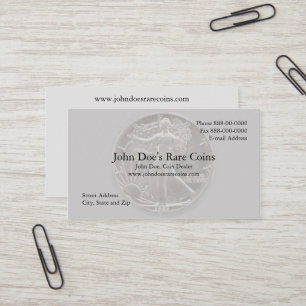 Coin Dealer Business Card