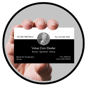 Coin Dealer Business Cards