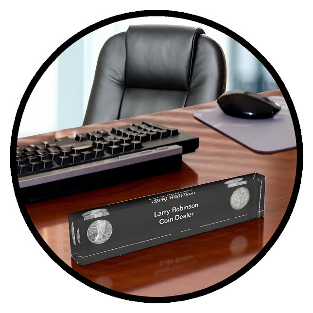 Coin Dealer Numismatic Theme Nameplate (Creator Uploaded)