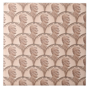 Coin Mermaid Scales Copper Pennies Tile