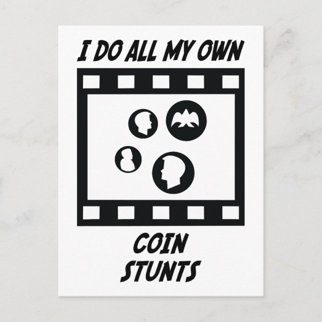 Coin Stunts Postcard (Front)