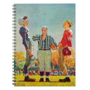 Coin Toss by Norman Rockwell Spiral Notebook