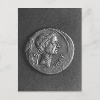 Coin with a portrait of Julius Caesar