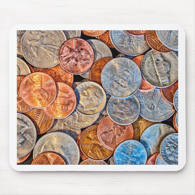 Coined Currency Mouse Pad (Front)