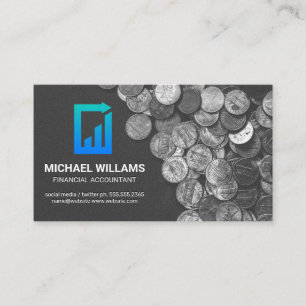 Coins   Finance Paper Logo Business Card