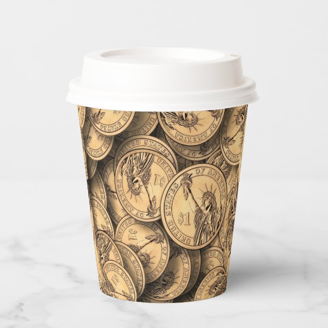  Coins  Paper Cups (Front)